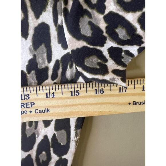 Kate Spade New York Leopard Print Short Sleeve Crew Neck Back Zipper Dress 2 - Picture 9 of 12